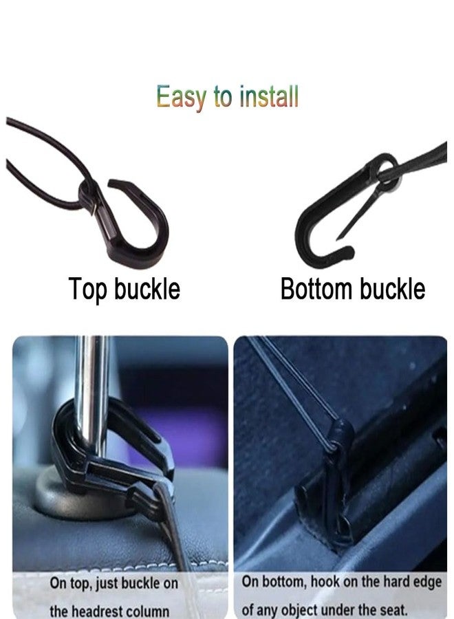 LNtech 3-Layer Car Mesh Organizer, Dog and Kid Pet Barrier, Seat Back Net Bag Holder, Storage Organizer, Cargo Tissue Handbag Purse Holder, Driver Storage Netting Pouch - Image 3
